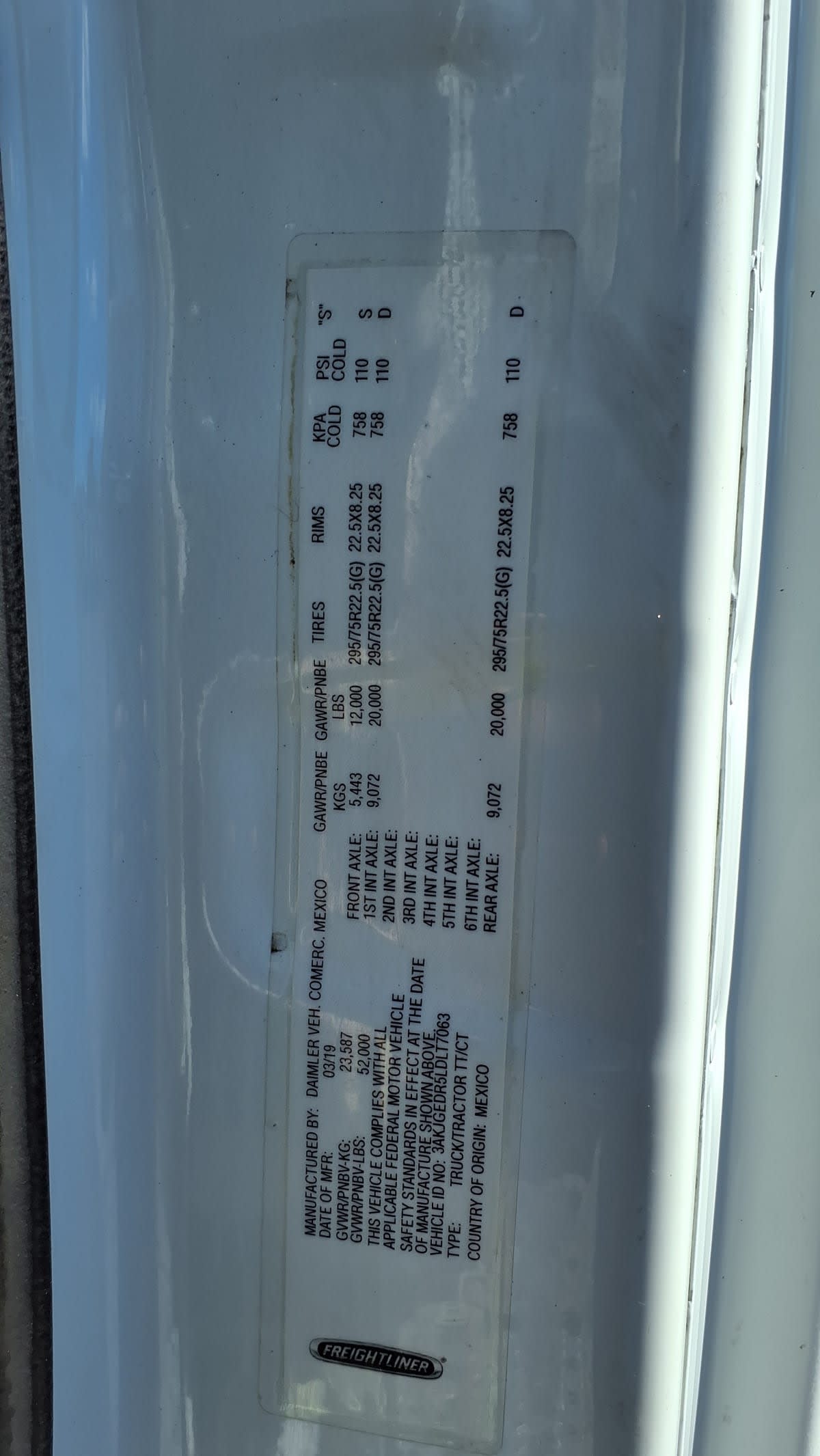 2020 Freightliner/Mercedes CASCADIA 125 897528