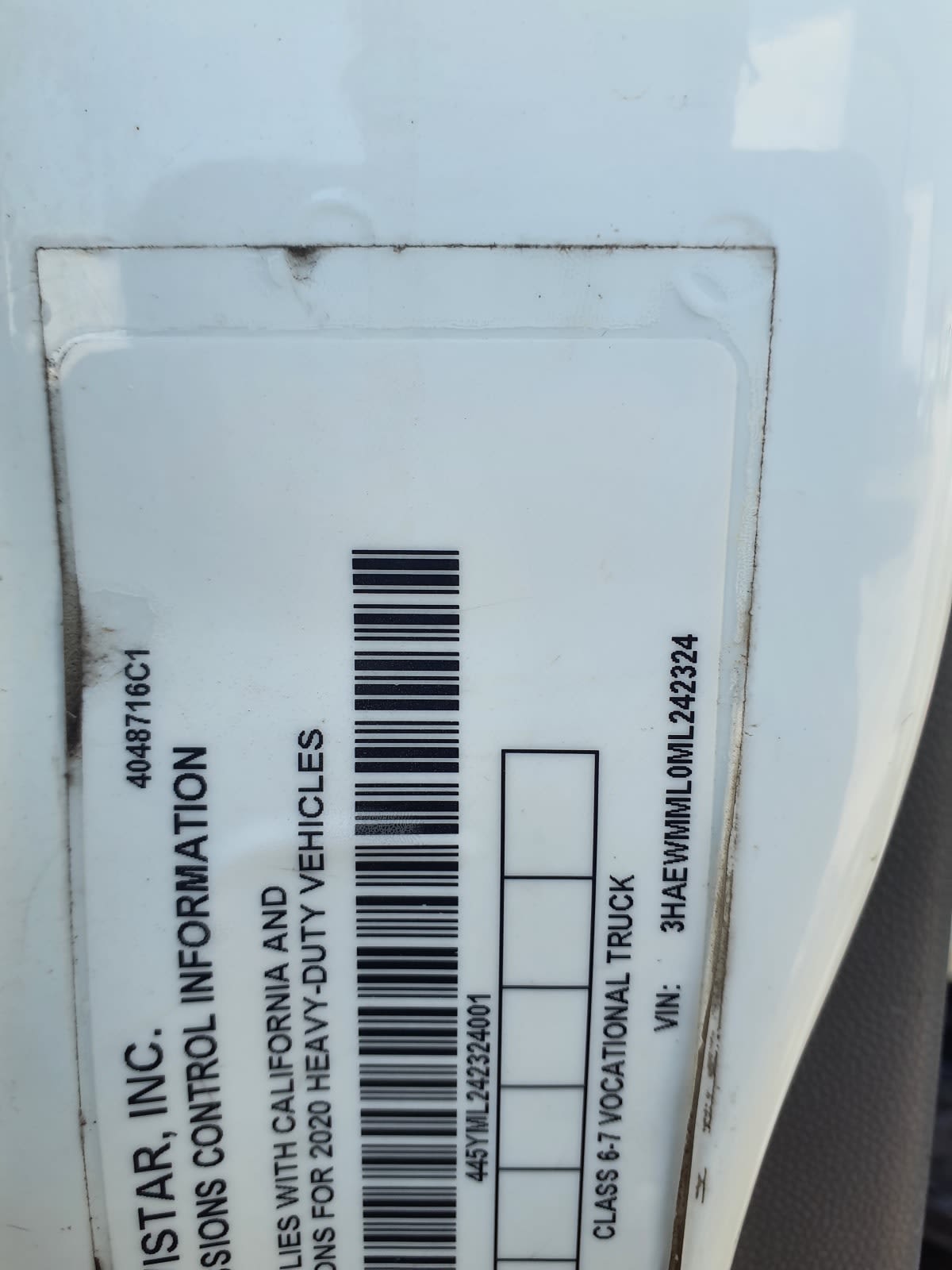 2021 Navistar International MV607 LP 899737