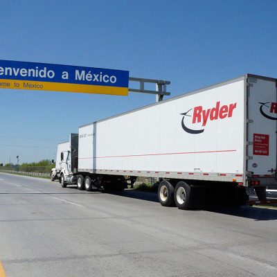 Ryder Truck driving to Mexico