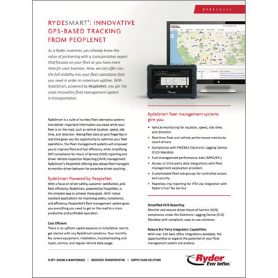 Rydesmart app Capabilities Brochure