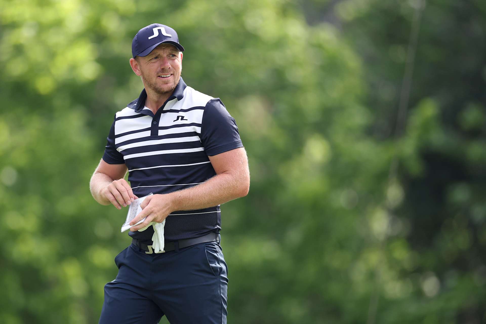 FORT WORTH, TEXAS - MAY 22: Matt Wallace of England looks on from the sixth tee during the first round of the Charles Schwab Challenge 2025 at Colonial Country Club on May 22, 2025 in Fort Worth, Texas. (Photo by Sam Hodde/Getty Images)
