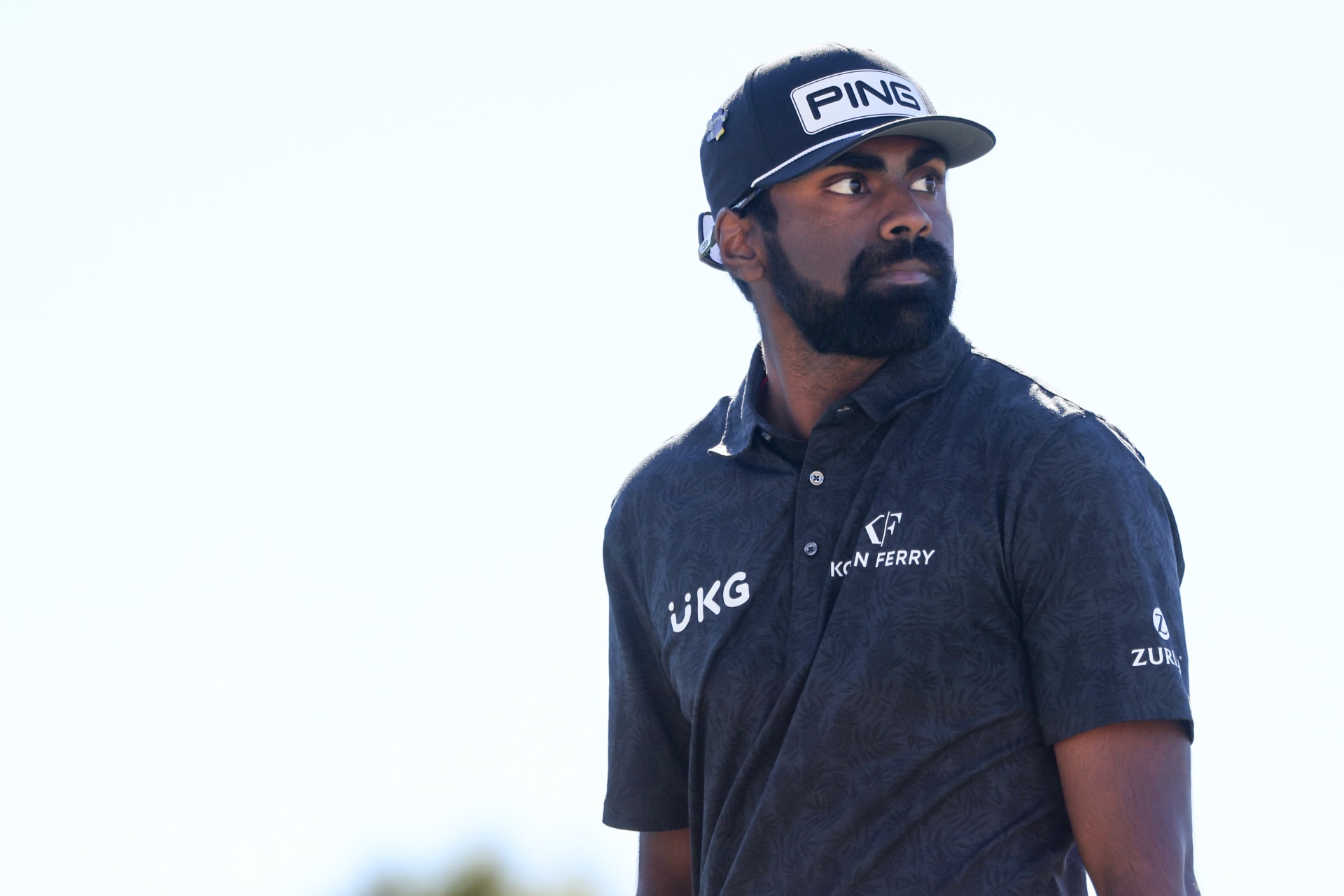 LA QUINTA, CALIFORNIA - JANUARY 20: Sahith Theegala of the United States looks on from the 18th tee during the second round of The American Express at PGA West Nicklaus Tournament Course on January 20, 2023 in La Quinta, California. (Photo by Katelyn Mulcahy/Getty Images)