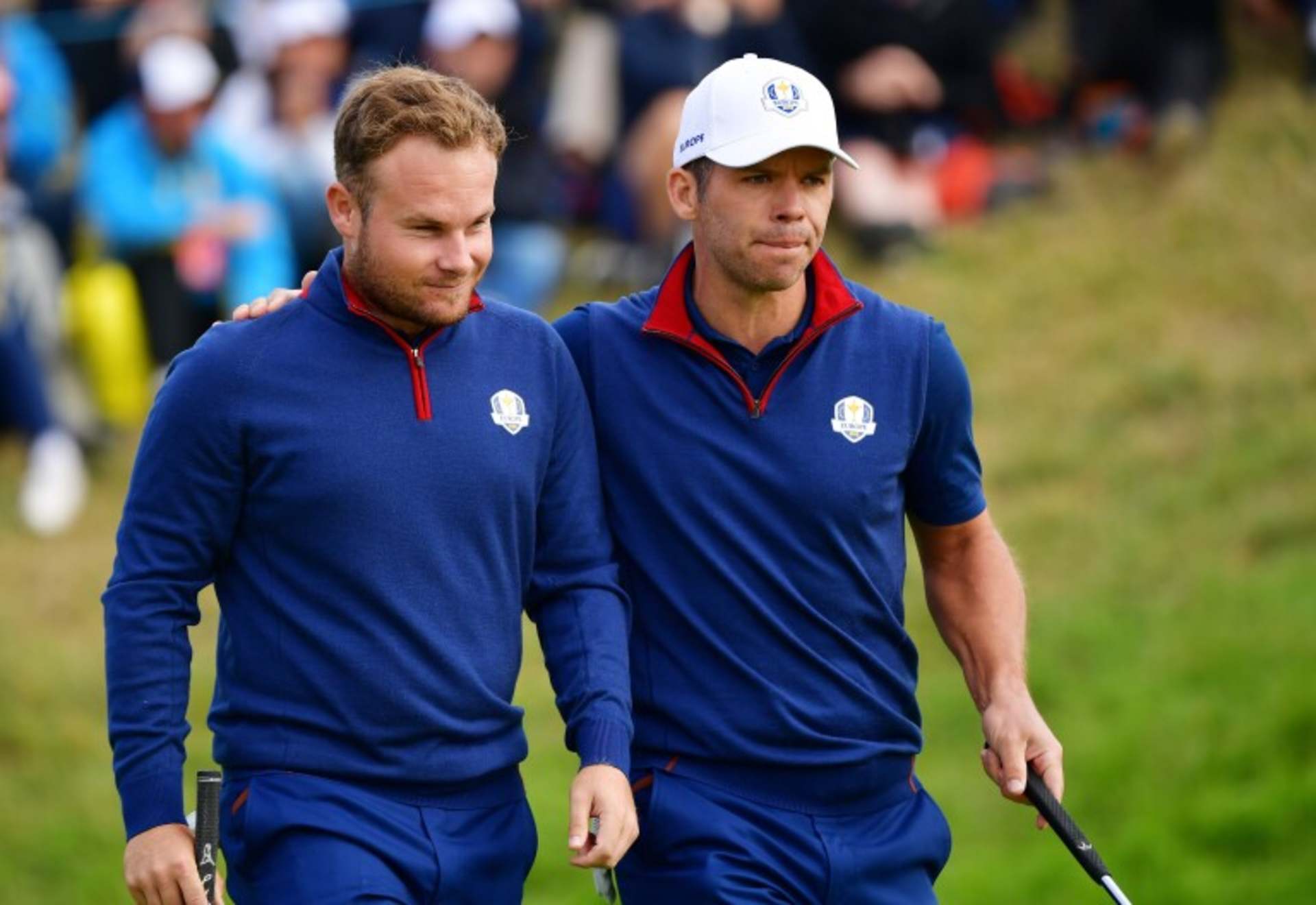 Tyrrell Hatton and Paul CaseyPhoto Credit: Stuart Franklin/Getty Images