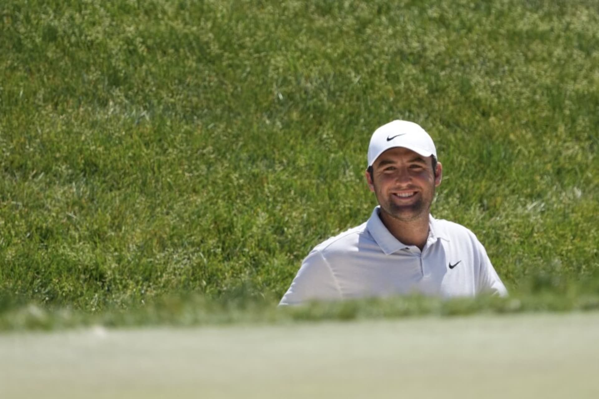 DUBLIN, OHIO - JUNE 04: Scottie Scheffler of the United States reacts on the 17th hole during the final round of the Memorial Tournament presented by Workday at Muirfield Village Golf Club on June 04, 2023 in Dublin, Ohio. (Photo by Dylan Buell/Getty Images)Photo Credit: Getty Images