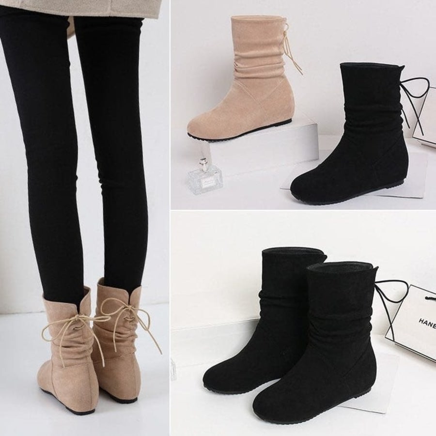 Odette Slouch Tie Back Ankle Boots