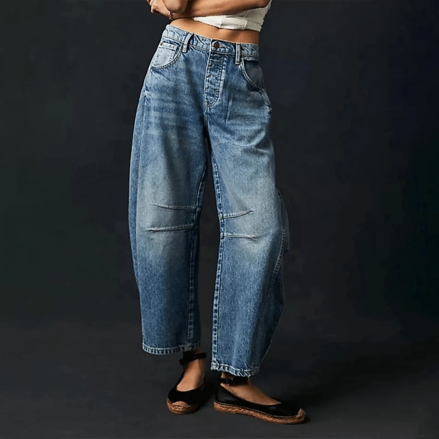Colette High Waist Barrel Jeans in Dunkelblau
