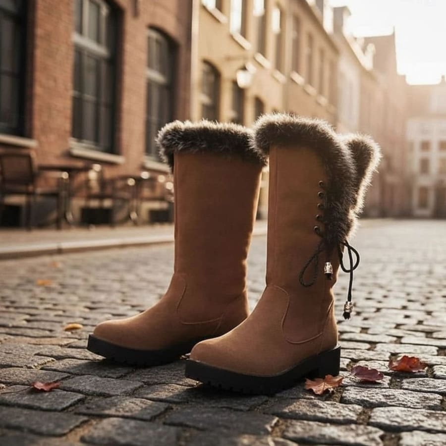 Annika Faux Fur Trim Winter Boots