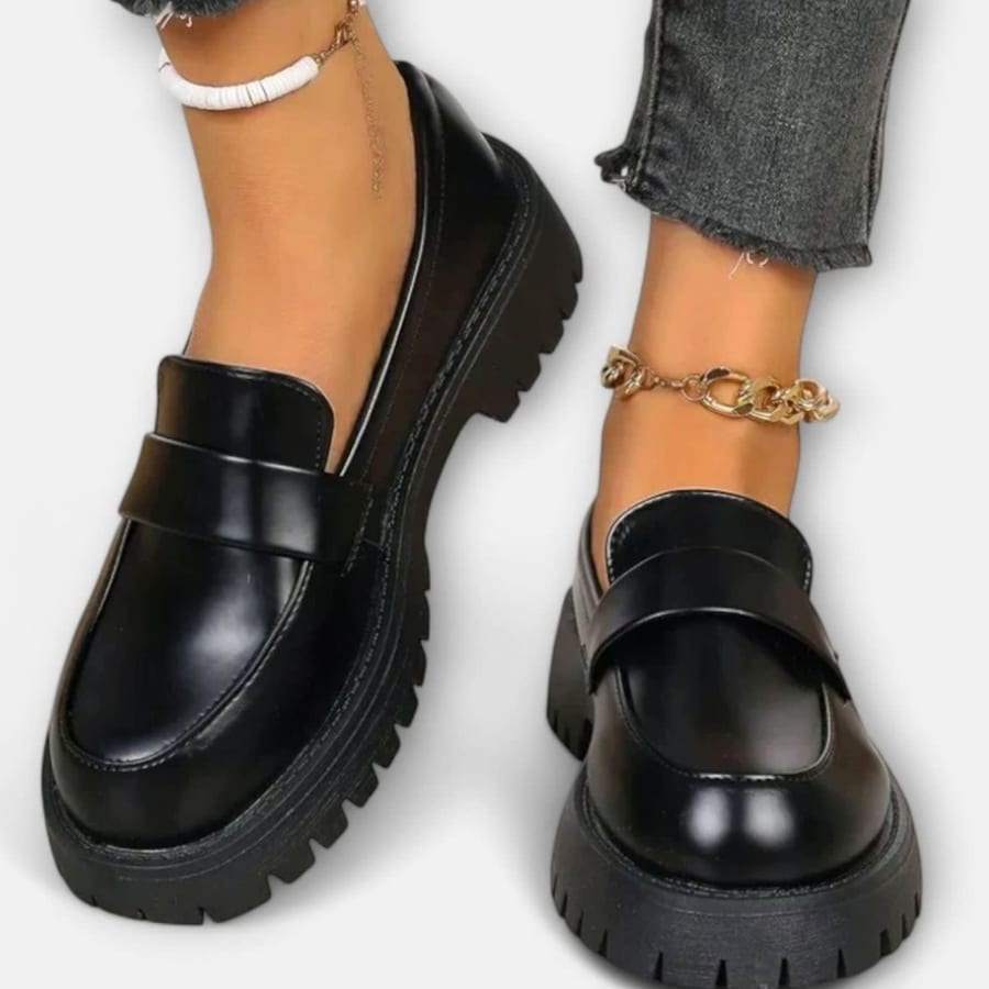 Ottilie Chunky Platform Penny Loafers