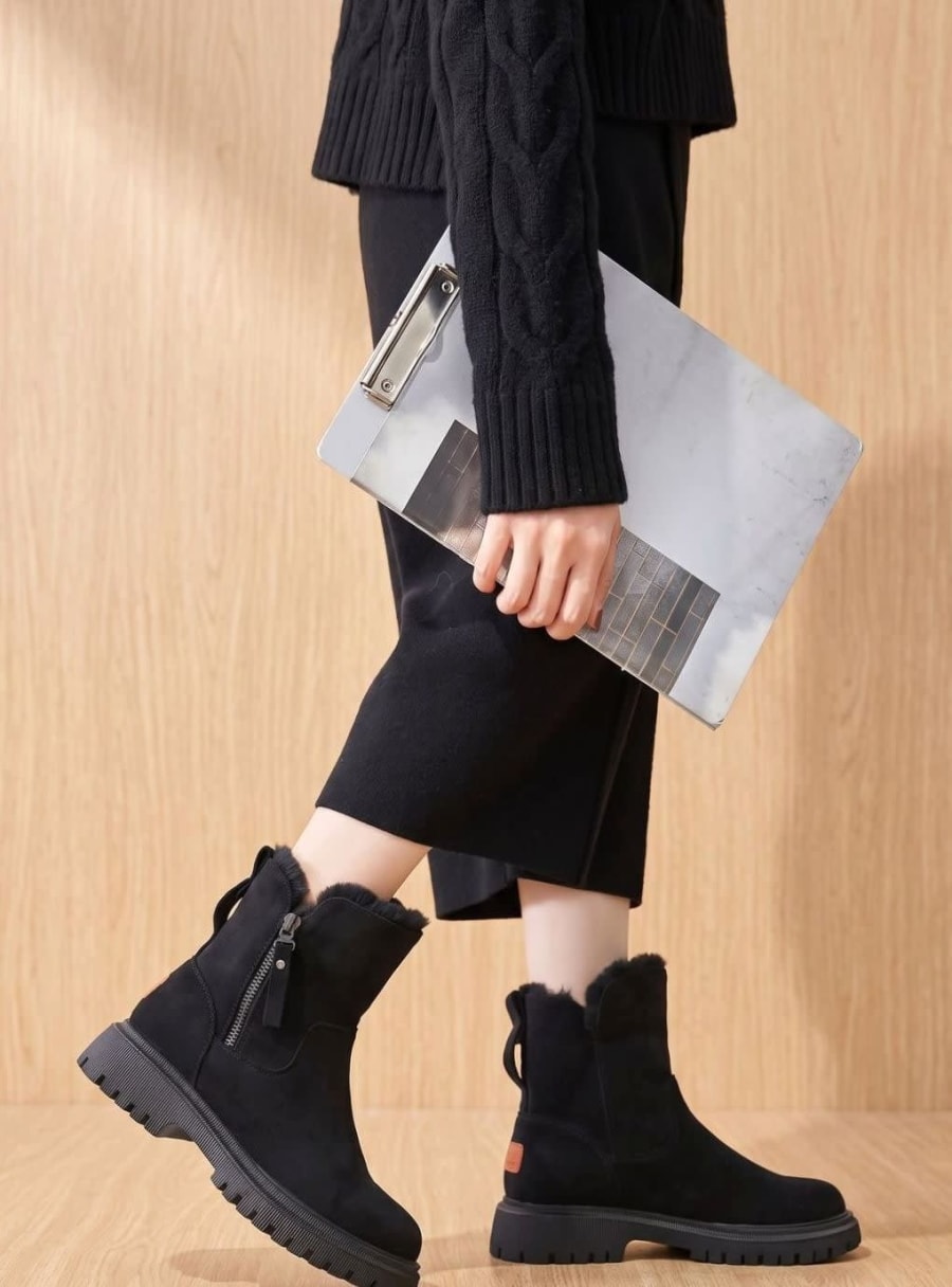 Melina Plush Lined Suede Winter Boots