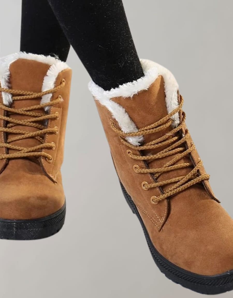 Zelda Faux Fur Lined Lace Up Winter Boots