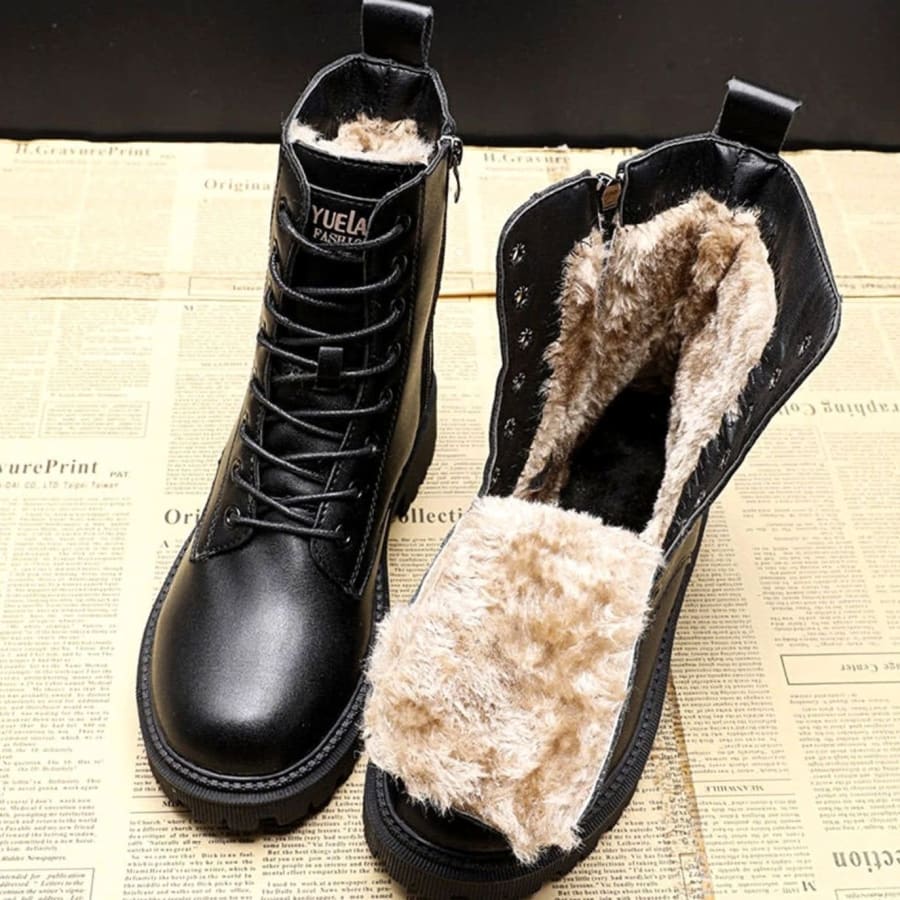 Yvette Fleece Lined Lace Up Winter Boots
