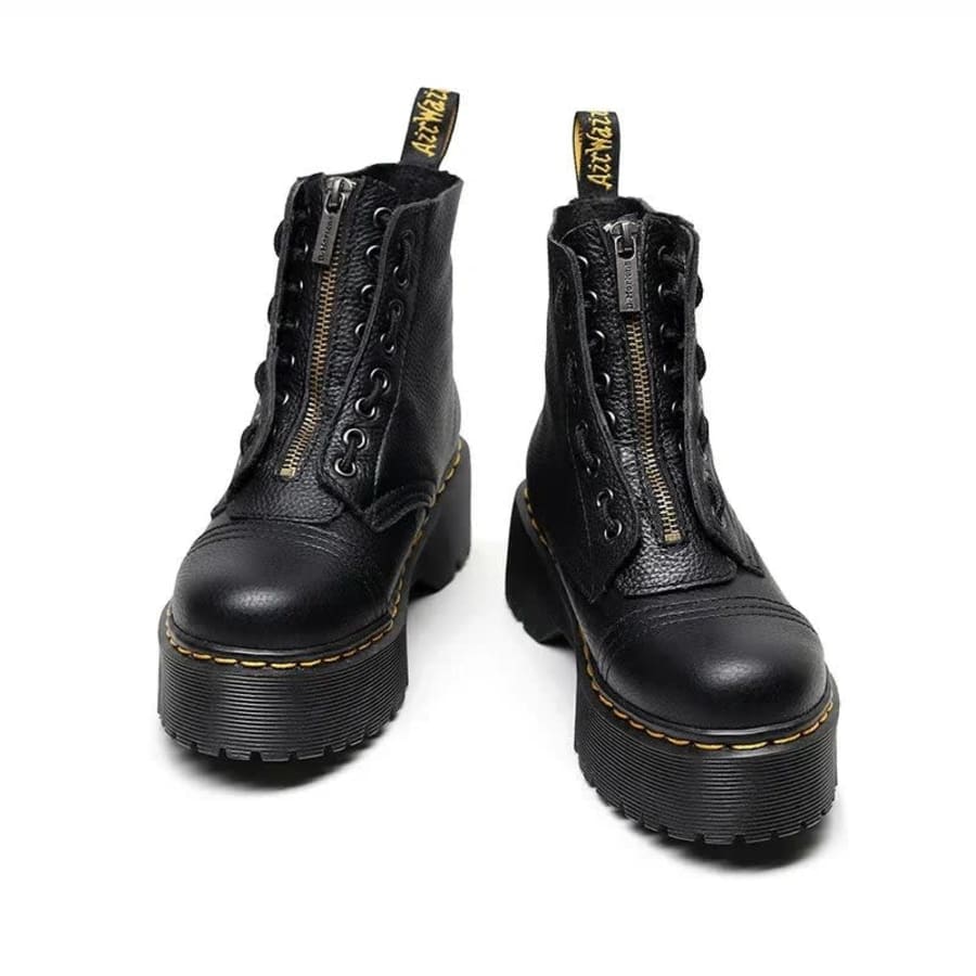 Annabel Chunky Platform Lace Up Ankle Boots