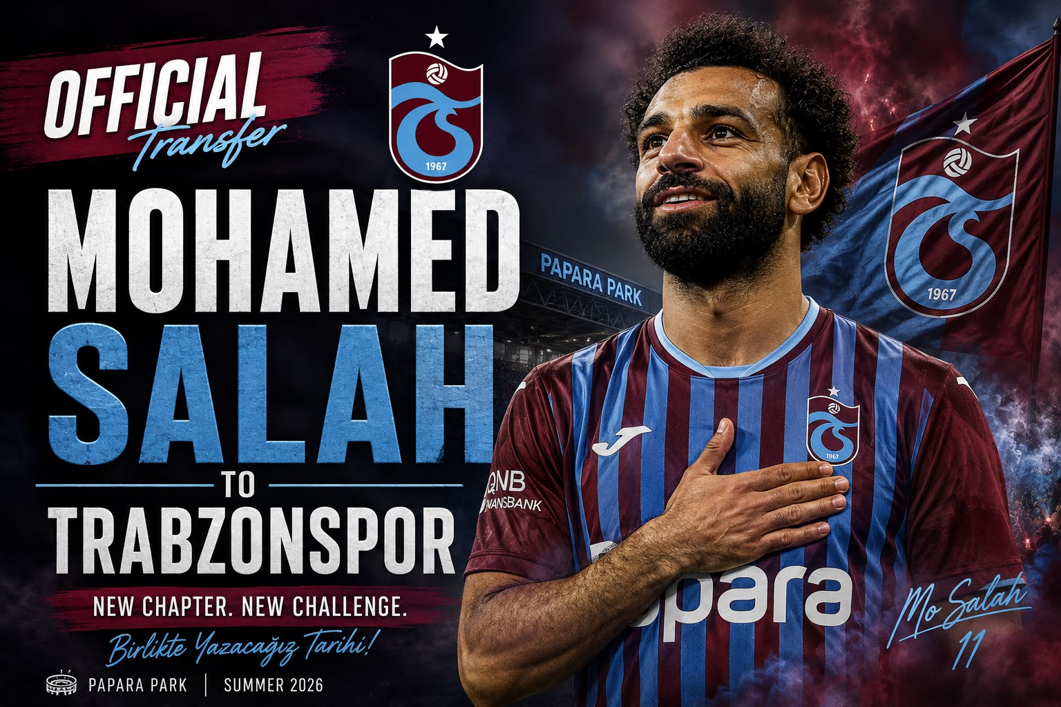 Mohamed Salah inicia una nueva aventura con el Trabzonspor en un fichaje histórico