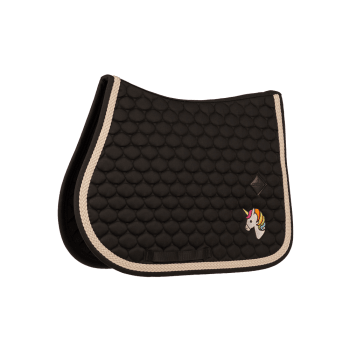 Kentucky Saddle Pad with Plaited Cord Unicorn Jumping