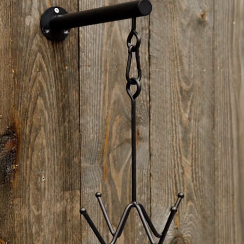 Grooming Deluxe Bridle Hook 4 Prong w/ Wall Attachment