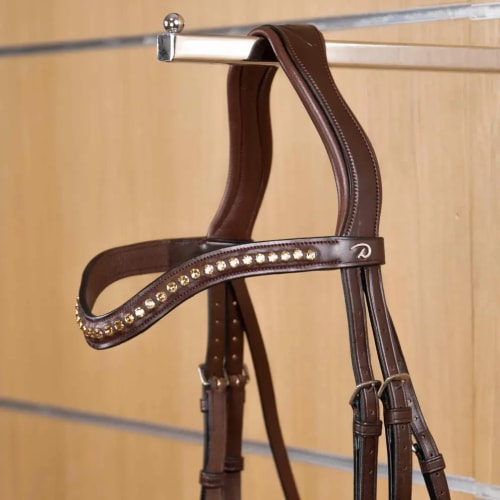 Dyon Gold Swarovski V-Shave Browband New English Collection