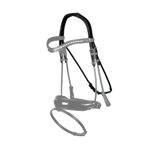 Dyon Dressage Headpiece Rond Leather Collection