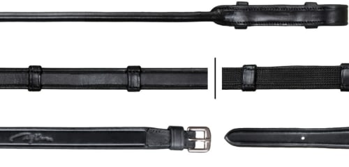 Dyon 16mm Hunter Reins With 7 Leather Loops (Without Stopper) Rond Leather Collection