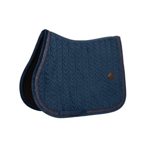 Kentucky Saddle Pad Velvet Fishbone Plaited Glitter Rope Sprang
