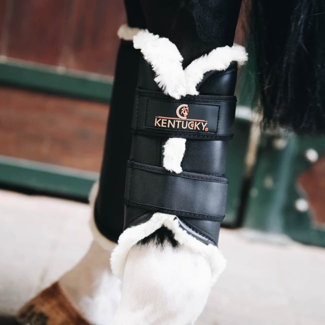 Kentucky Leather Turnout Boots Back