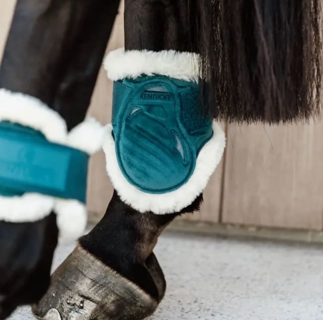 Kentucky Vegan Sheepskin Young Horse Fetlock Boots Velvet