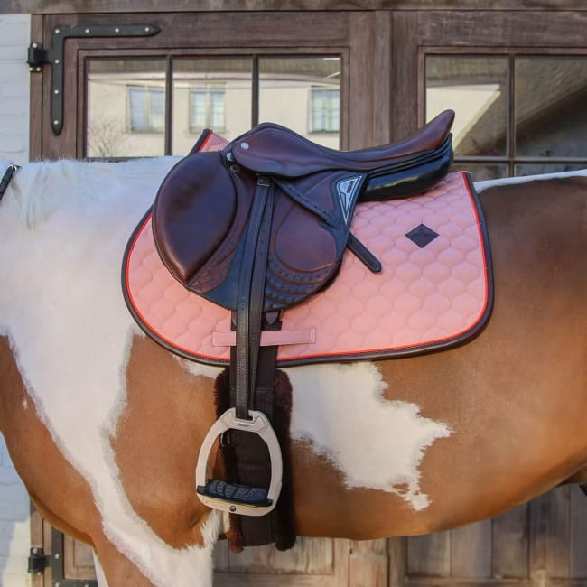 Kentucky Saddle Pad Onion Quilt Neon Leather Jumping