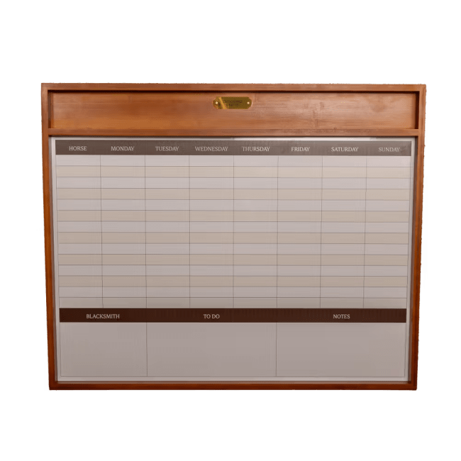 Grooming Deluxe Stable Planner Magnetic w/Frame -100x84cm-