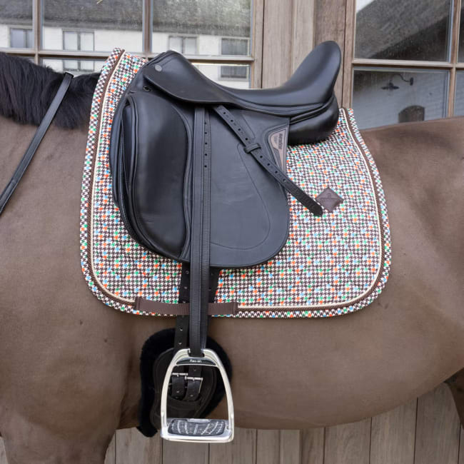Kentucky Saddle Pad Velvet Pied-de-Poule Dressage