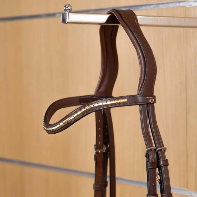 Dyon Brass Clincher V-Shaped Browband New English Collection