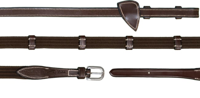 Dyon 16mm Web Reins With 9 Leather Loops Working By Dyon