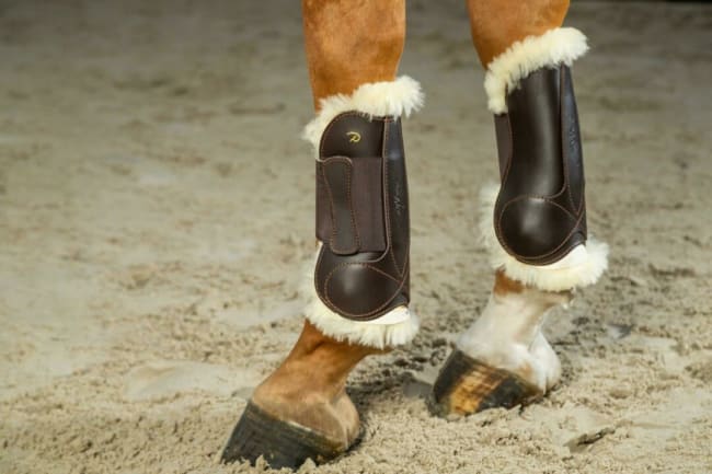 Dyon Leather Sheepskin Tendon Boots With Velcro