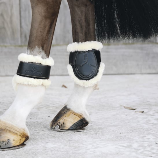 Kentucky Sheepskin Leather Fetlock Boots Velcro