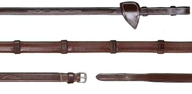 Dyon 13mm Rubber Reins With 7 Leather Loops US Collection