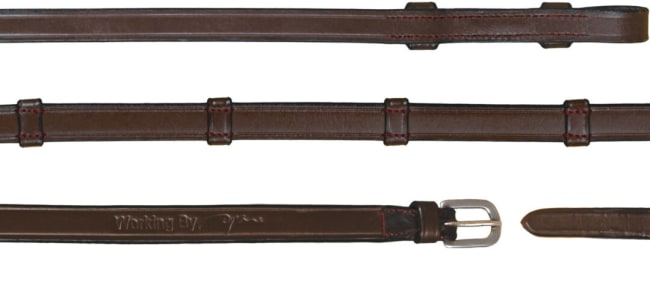 Dyon 16mm Full Leather Double Bridle Reins With 7 Leather Loops Working By Dyon