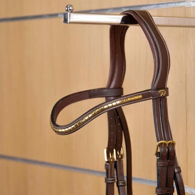 Dyon Brass Clincher V-Shaped Browband D Collection