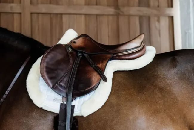 Kentucky Saddle Pad Hunter Vegan Sheepskin SJ