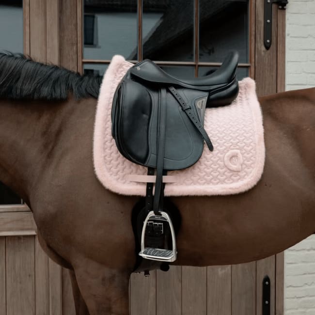 Kentucky Saddle Pad Fake Fur Plaited Quilt Dressage
