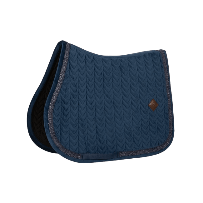 Kentucky Saddle Pad Velvet Fishbone Plaited Glitter Rope Sprang