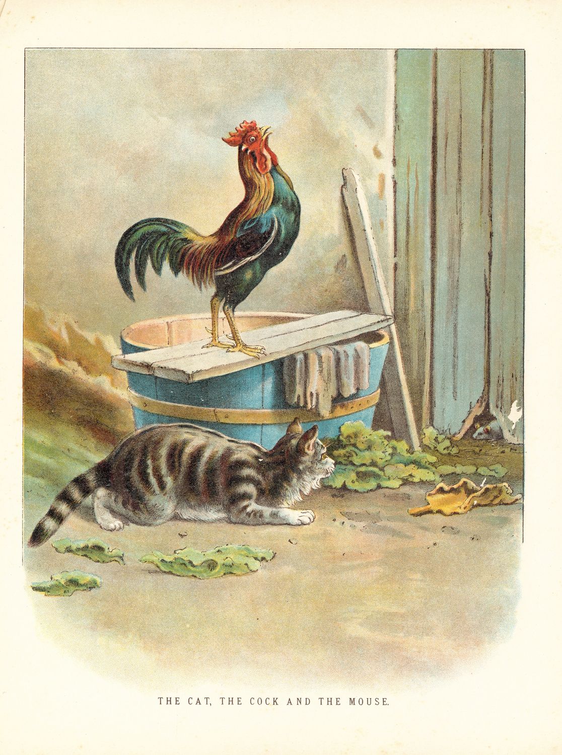 The Cat, the Cock, and the Young Mouse