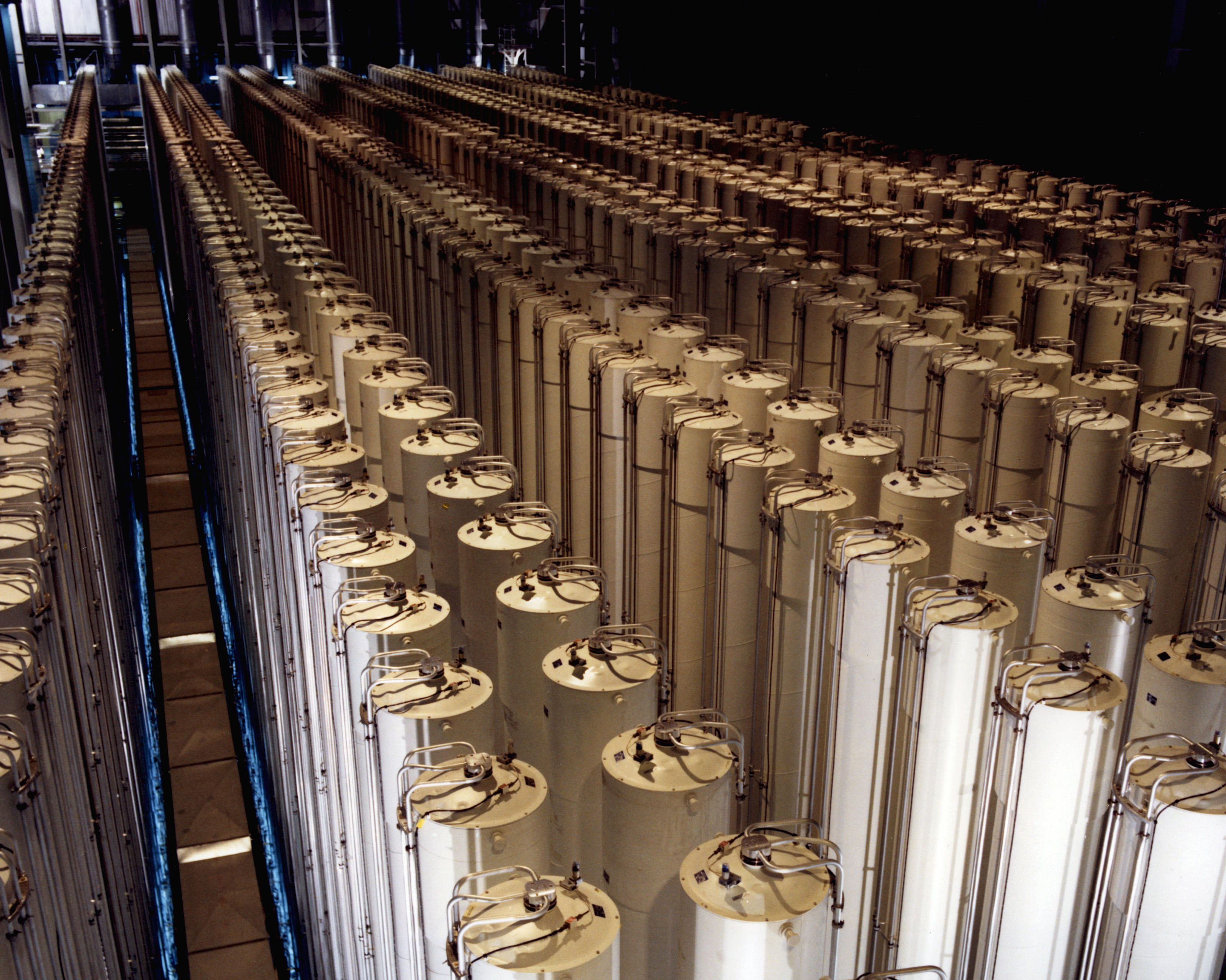 Gas centrifuges used to enrich uranium, located in Piketon, Ohio.