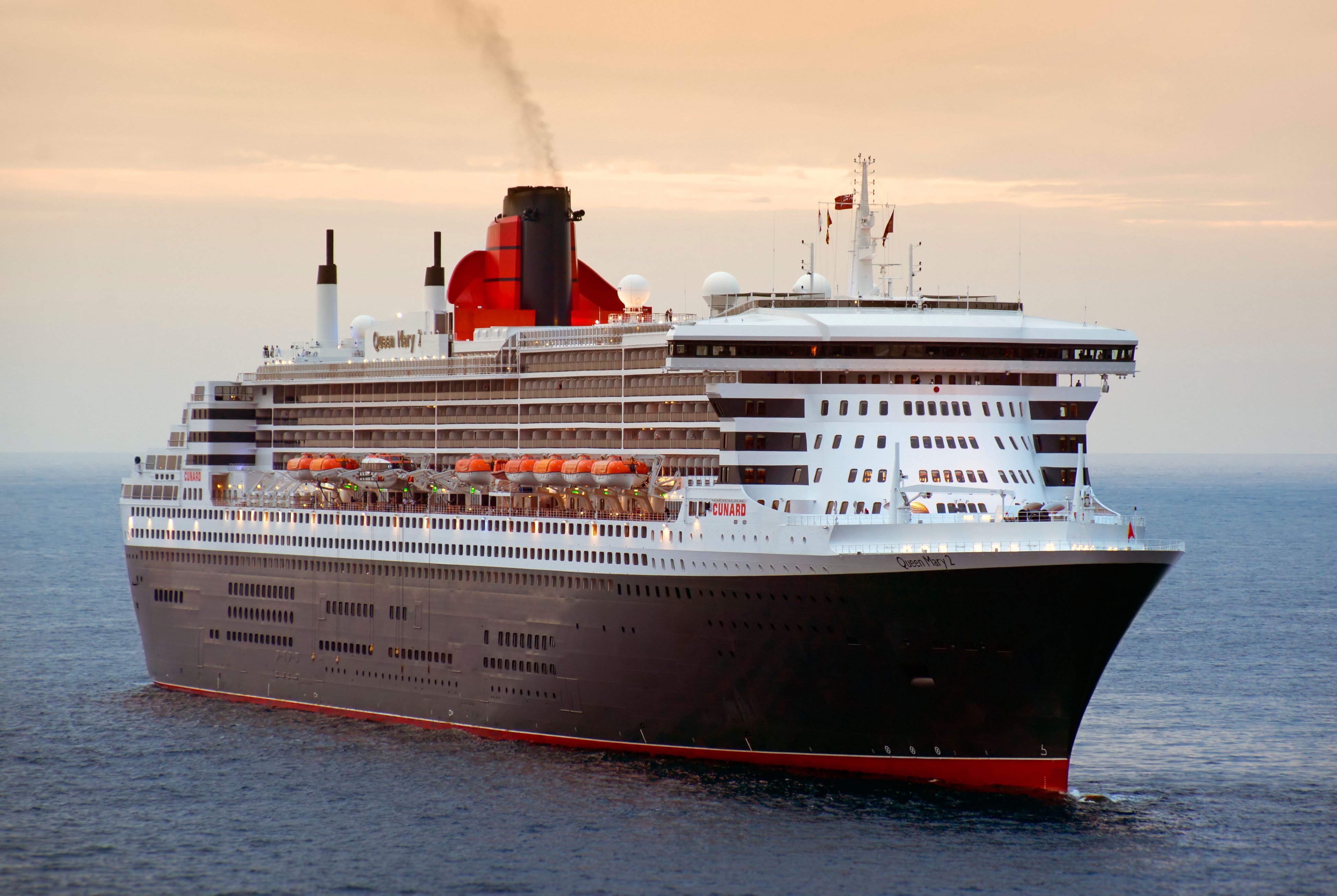 The R.M.S. Queen Mary 2 cruise ship.