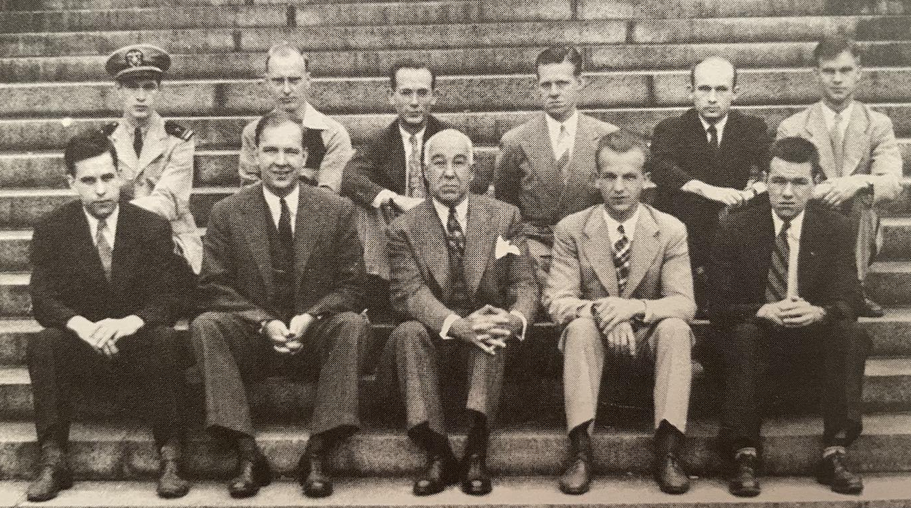 A photograph of the Harvard team, taken in spring 1942.