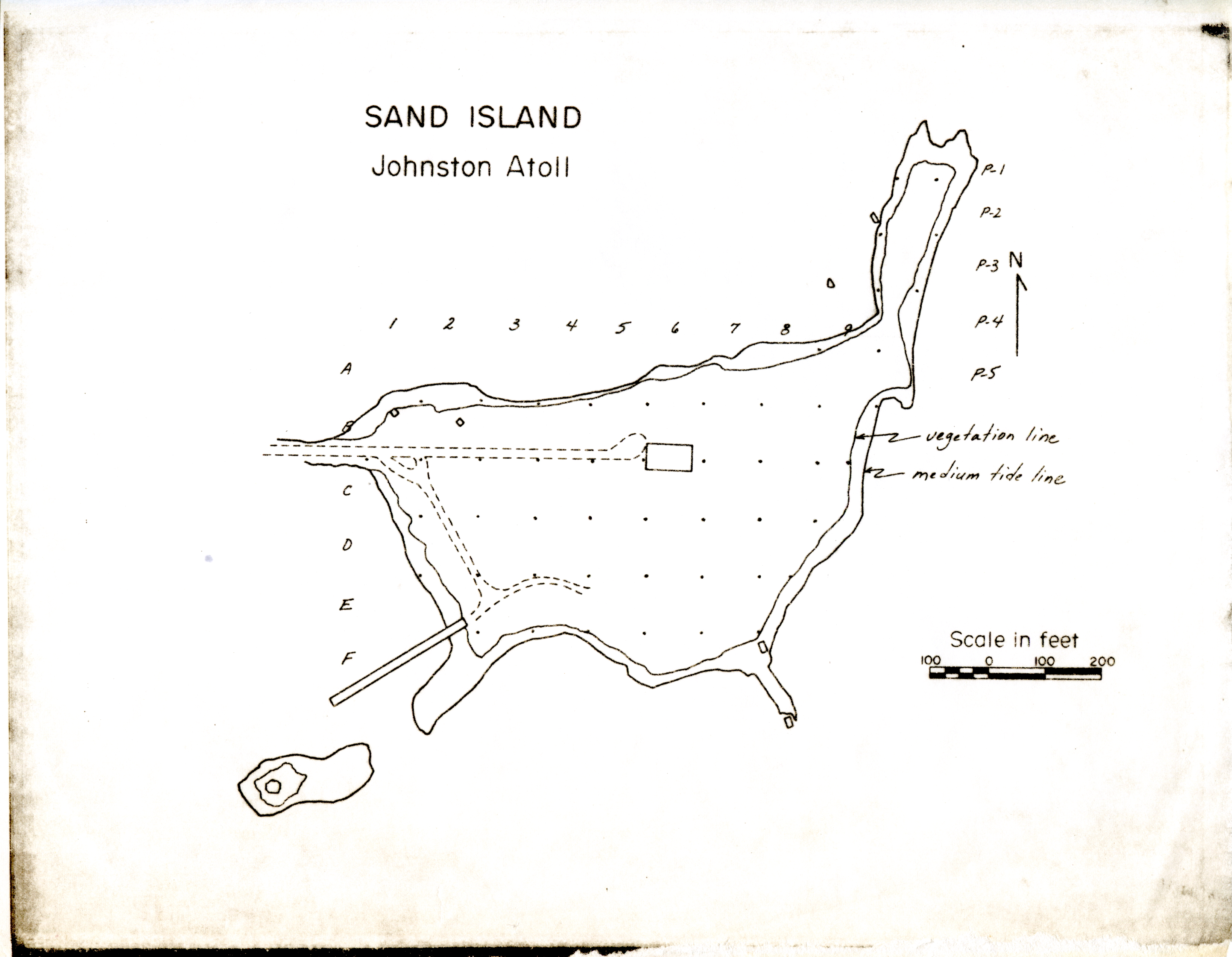 Map of Sand Island.