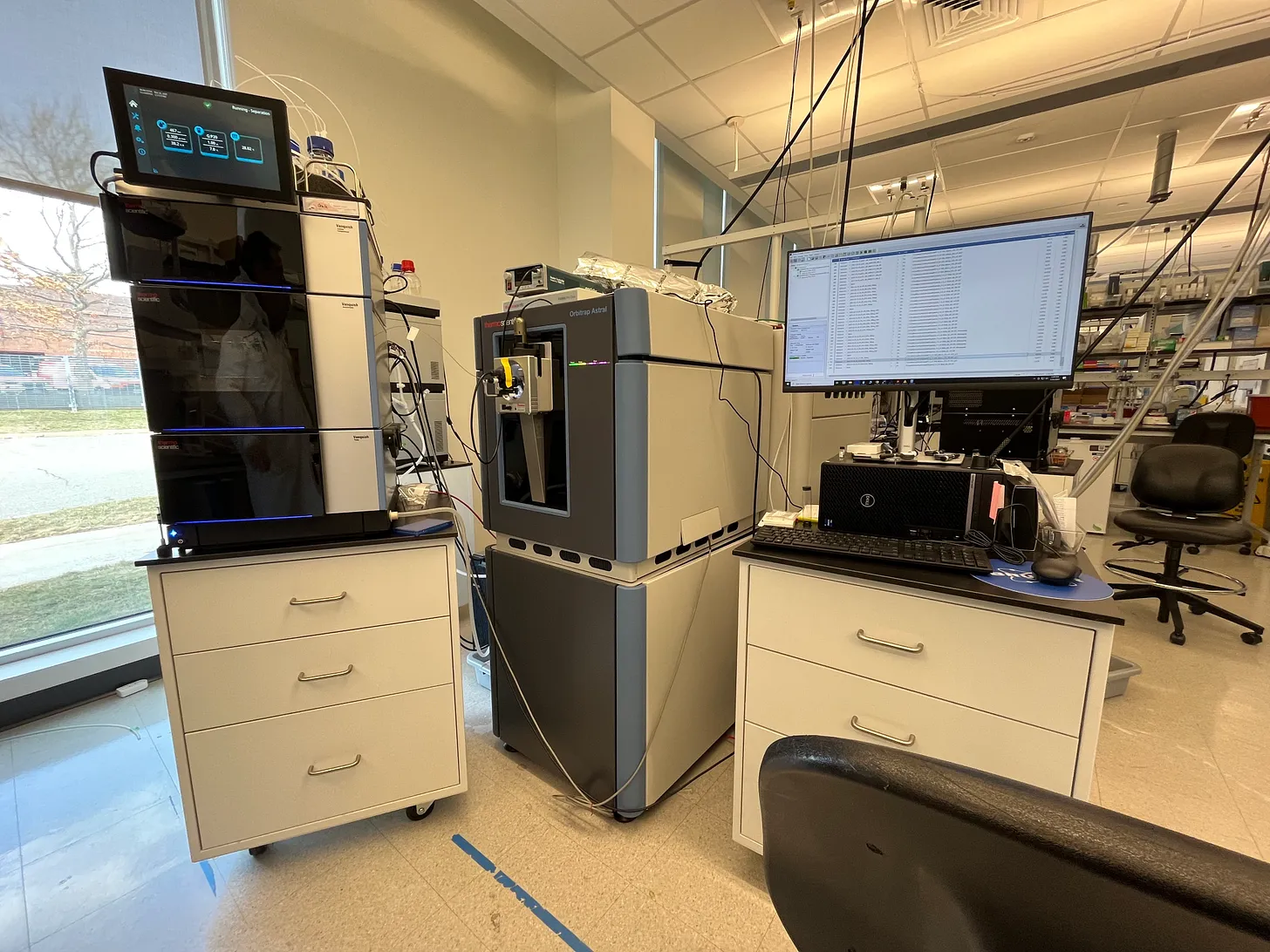 A mass spectrometry machine at Parallel Squared Technology Institute in Watertown, Massachusetts.