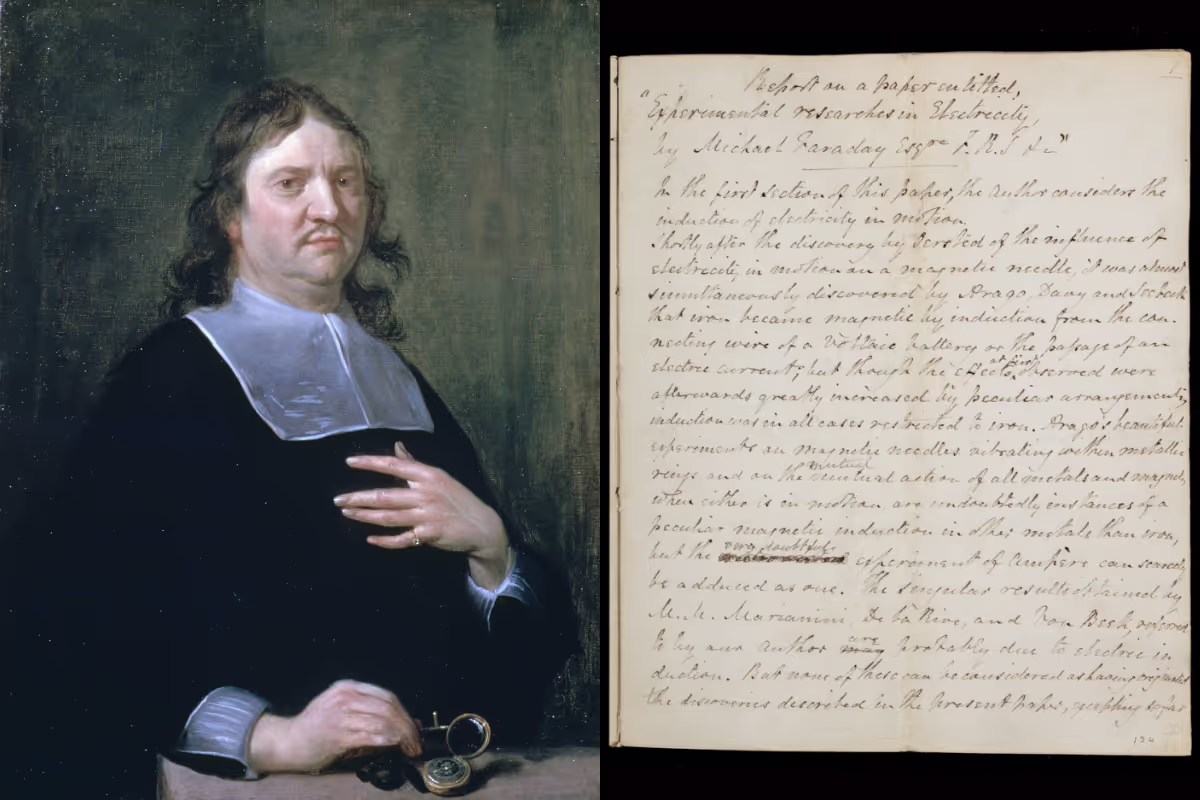 Henry Oldenburg and a referee report on Michael Faraday's 1832 paper.