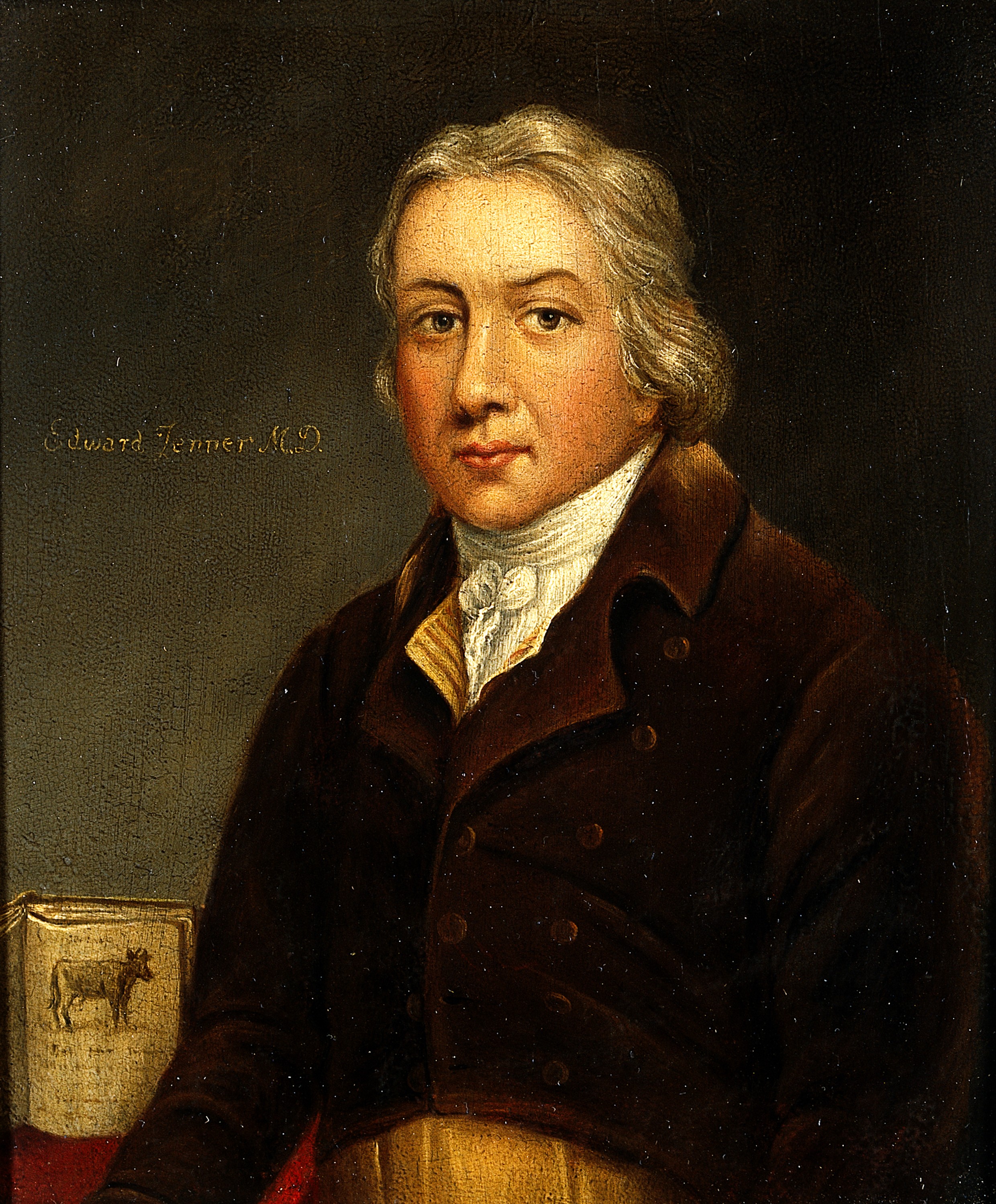 An oil painting of Edward Jenner.