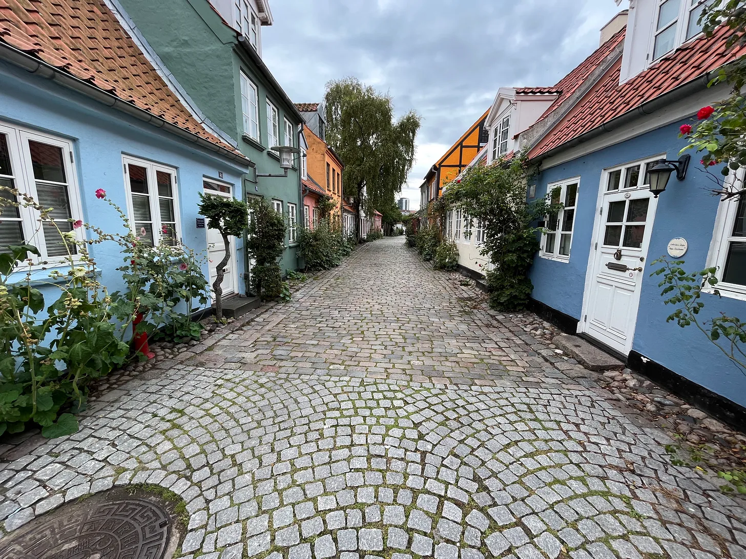 A quiet street in Aarhus.