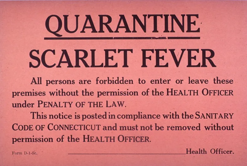 A health poster from Connecticut, ca. early 1900s.