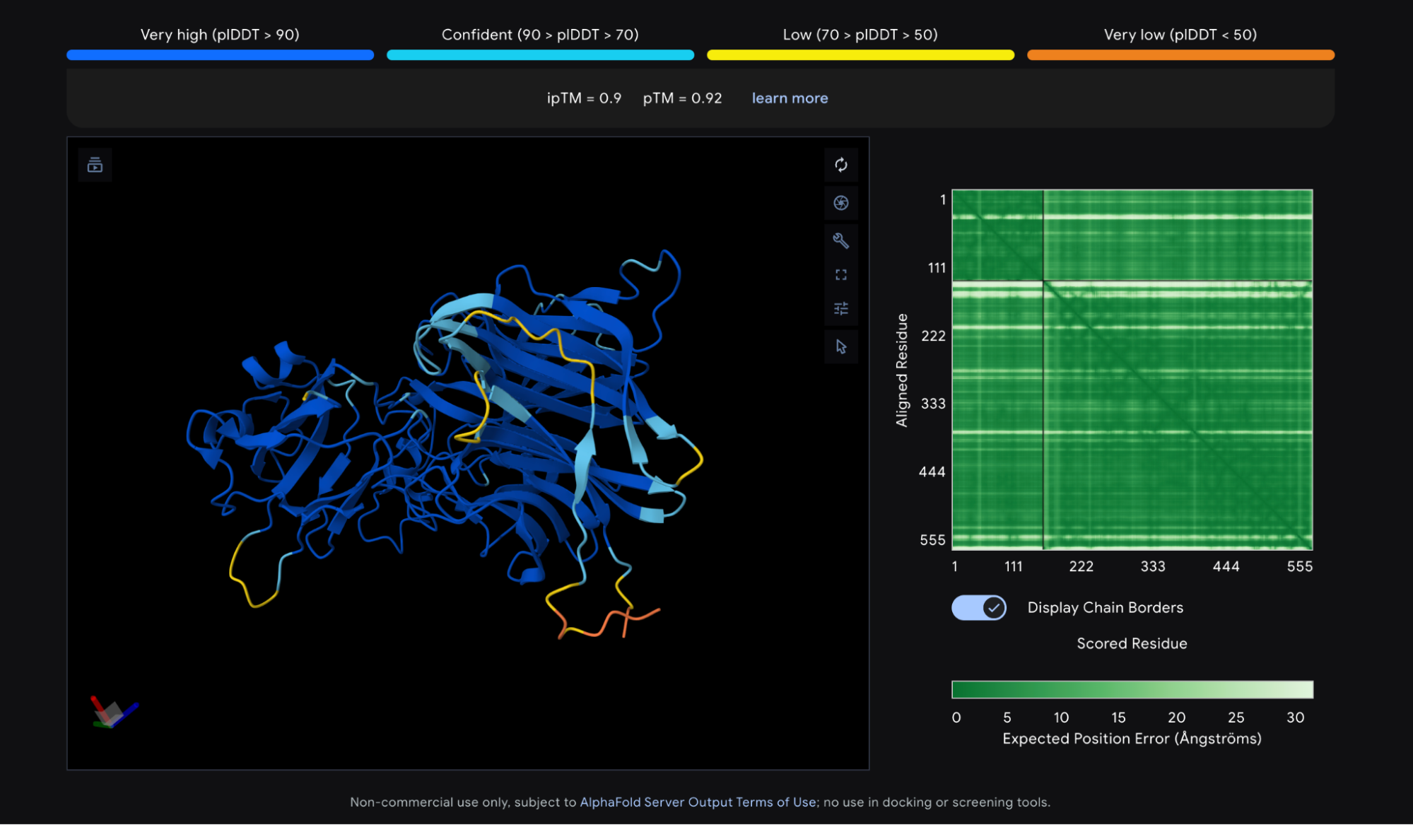Predicted structure for Nipah G from AlphaFold 3