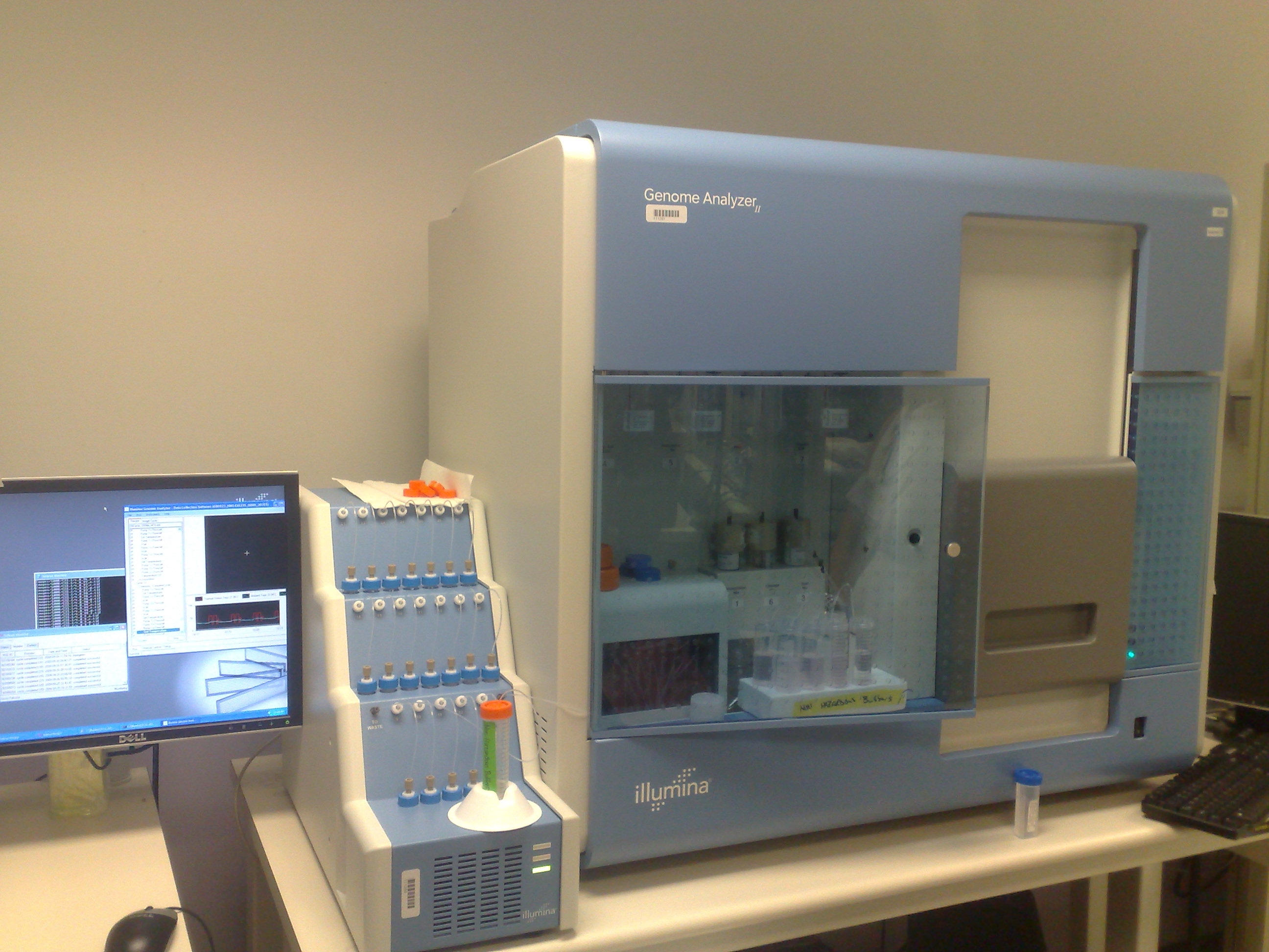 An Illumina Genome Analyzer II, ca. 2007